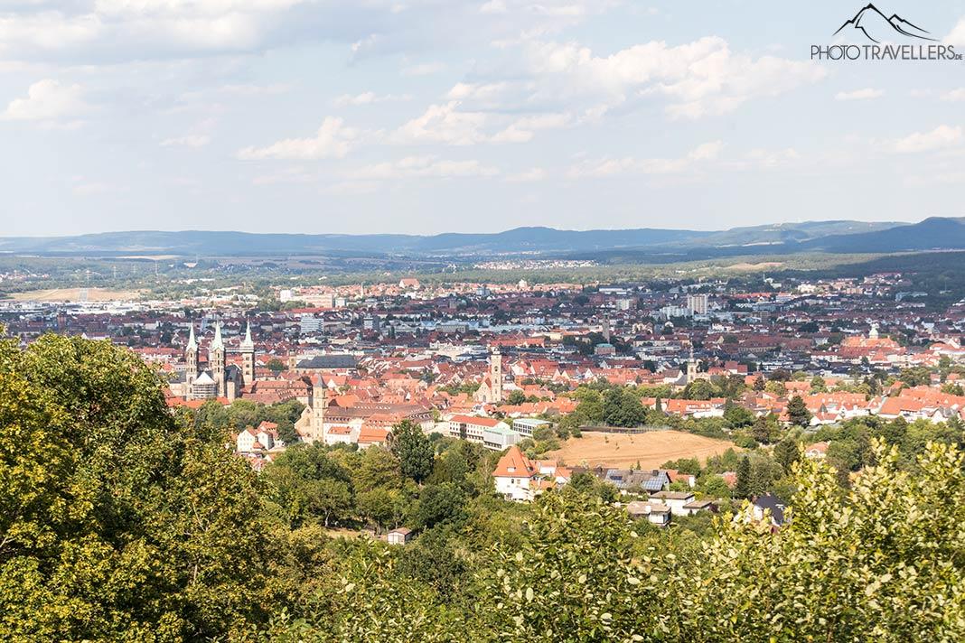 Vue de la forteresse Altenburg sur Bamberg.