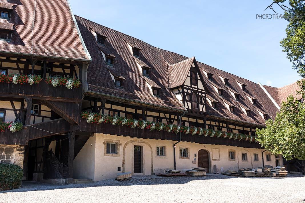Un bâtiment historique de l'Ancienne Cour à Bamberg.