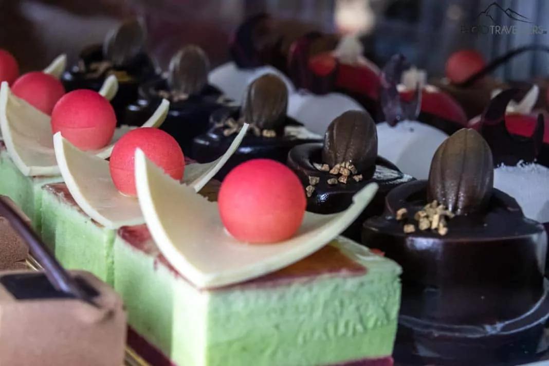 Pasteles en el Café degli Specchi en Trieste