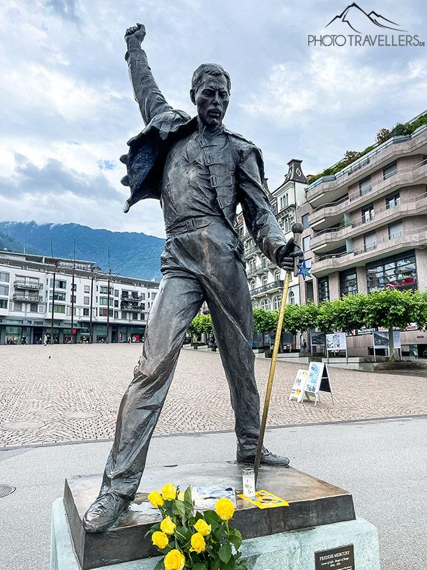 La statue de Freddie Mercury à Montreux