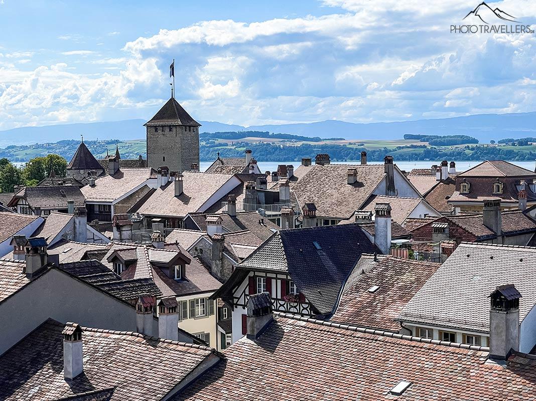 Vue sur Morat en Suisse