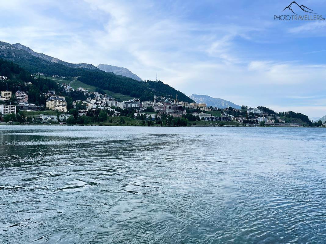 Vue sur le lac de Saint-Moritz