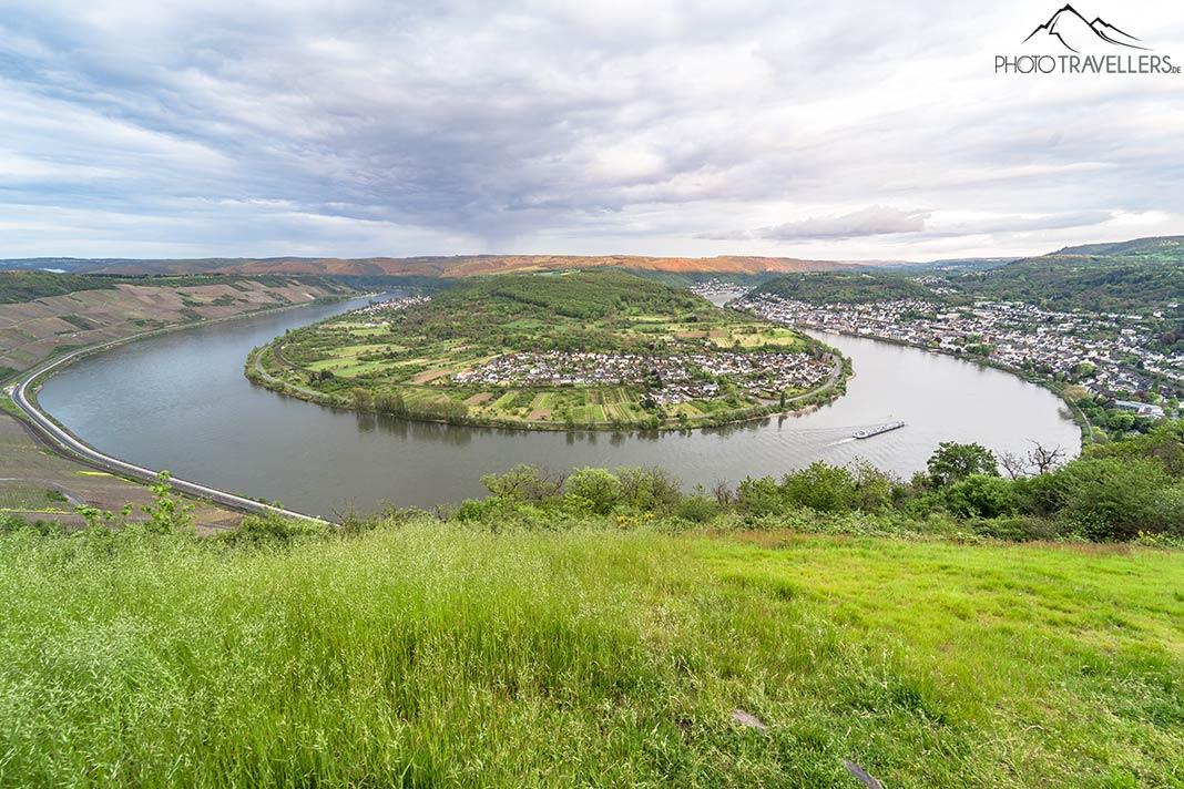 Vue sur la boucle du Rhin à Boppard Hamm