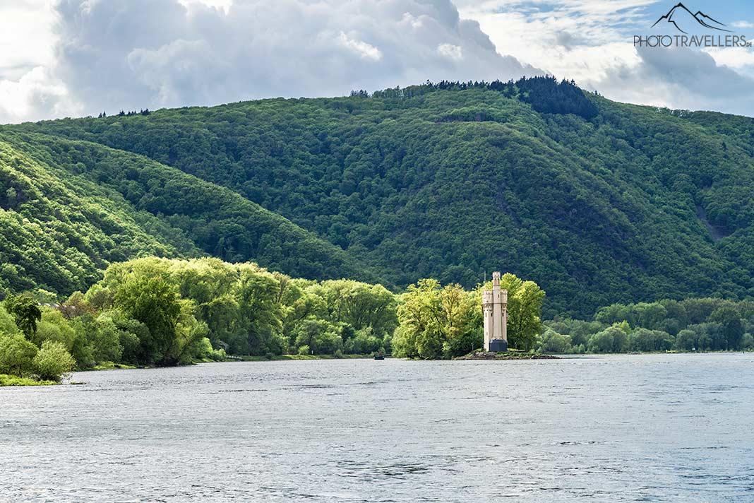 Vue sur la tour des souris de Bingen