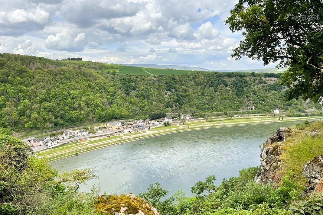 La vue depuis la Loreley sur le Rhin