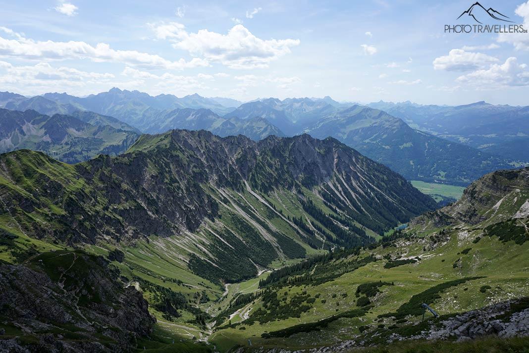 Vue sur les Alpes d'Allgäu
