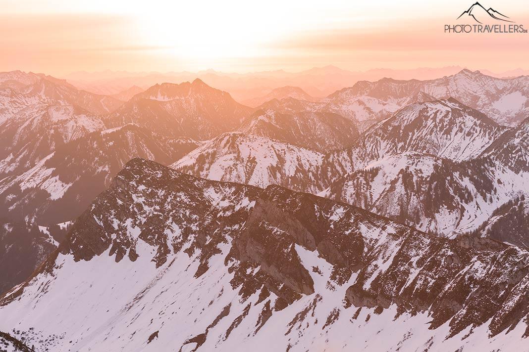 Lever de soleil sur le Schafreuter
