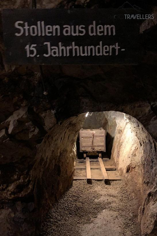 Um túnel do século XV na mina de Bodenmais