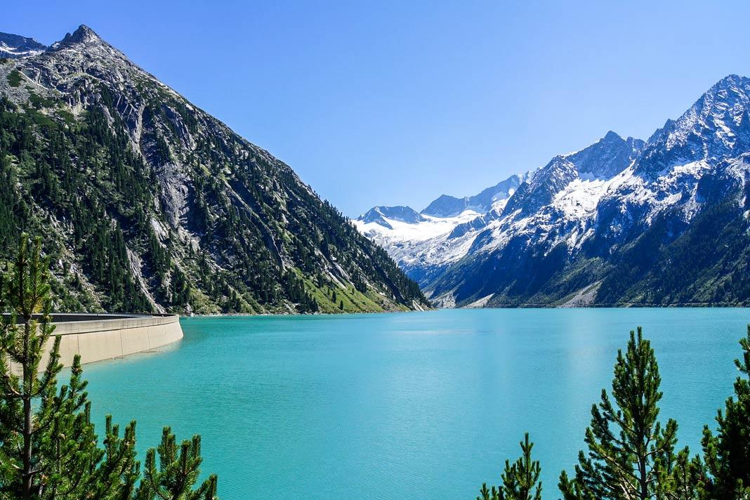 El famoso Schlegeissee en el Zillertal