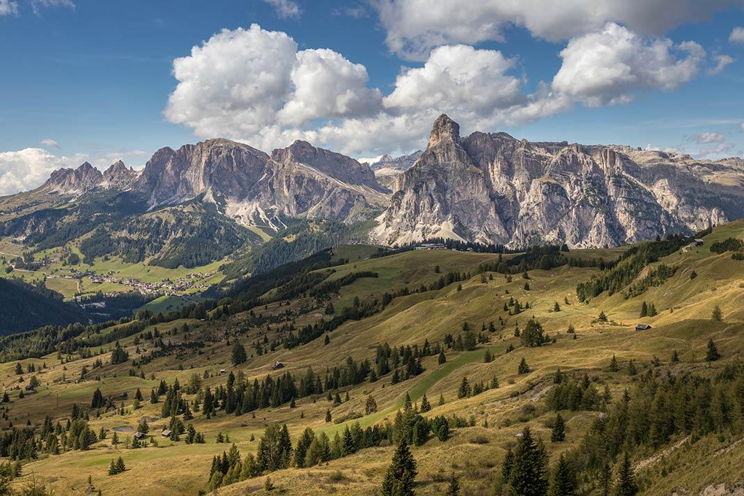 Vista sobre los Dolomitas