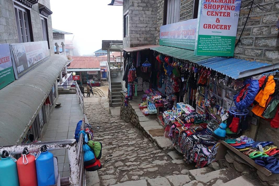 Boutique à Namche Bazaar
