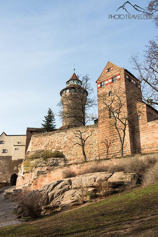 La vista del Castillo Imperial en Núremberg