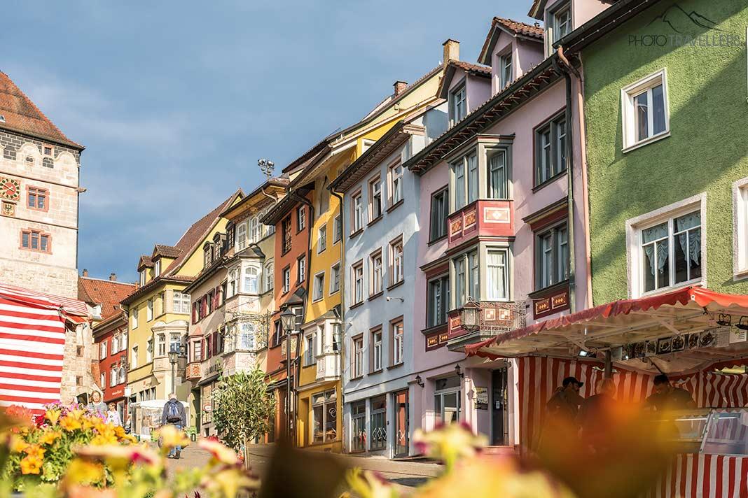 Maisons colorées dans la vieille ville de Rottweil
