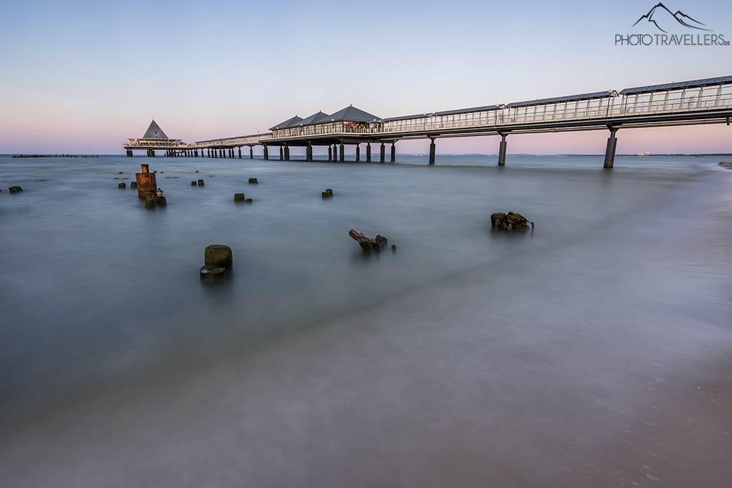 Le ponton de Heringsdorf avec sa structure pyramidale est une attraction incontournable