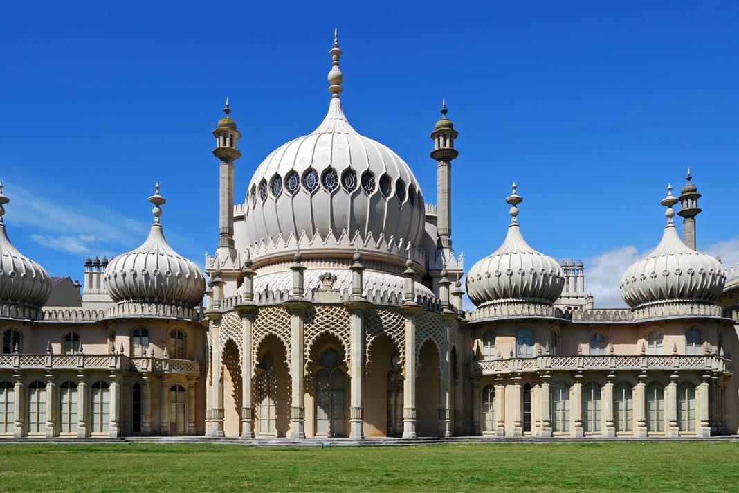 Vue sur le Royal Pavilion de Brighton en Angleterre