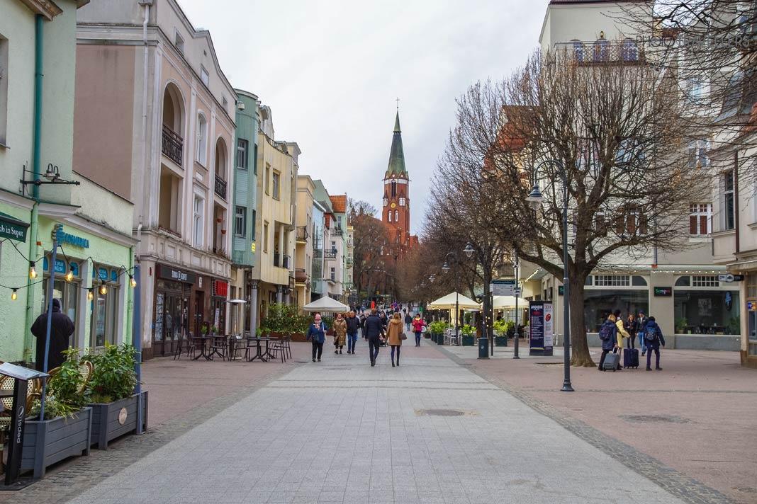 Vista de la ciudad desde Sopot en el Báltico