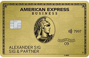 Une carte American Express Gold Business