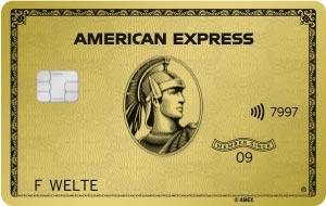 Une carte American Express Gold