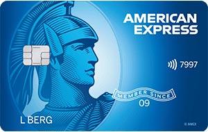 Une carte American Express Blue