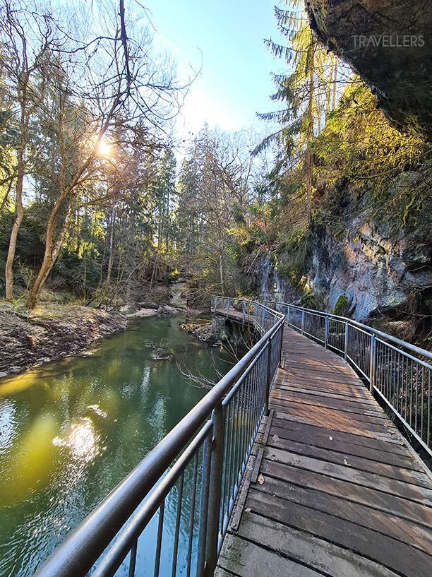 Chemin sécurisé dans la Schwarzachklamm