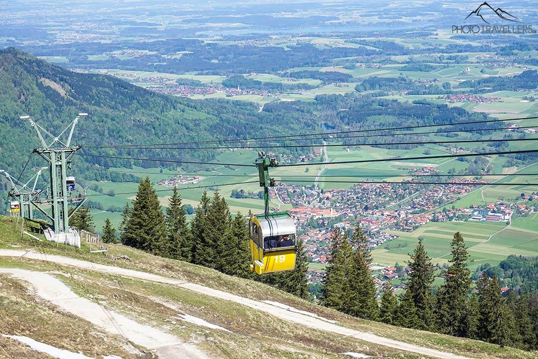 Une gondole de la Kampenwandbahn