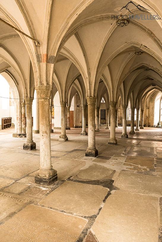Une voûte dans l'église de Katharina à Lübeck