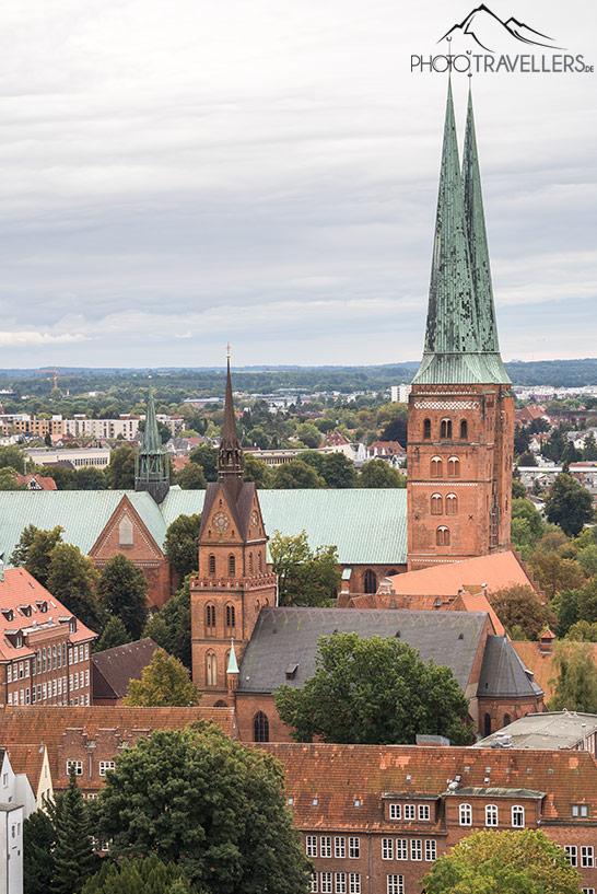 Vue sur la cathédrale de Lübeck