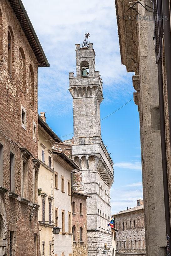 La torre del ayuntamiento de Montepulciano