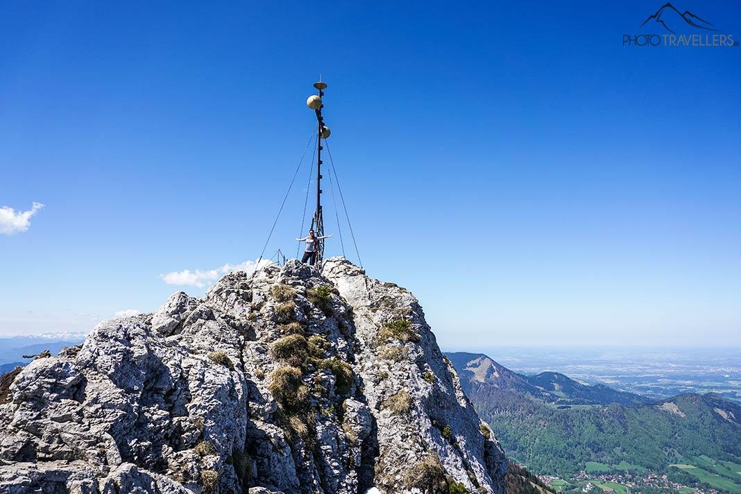 La vista del Teufelstisch en el Pfälzerwald bajo la luz del atardecer.