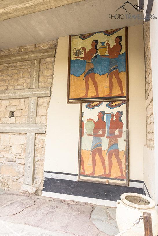 Pinturas murais no Palácio de Knossos