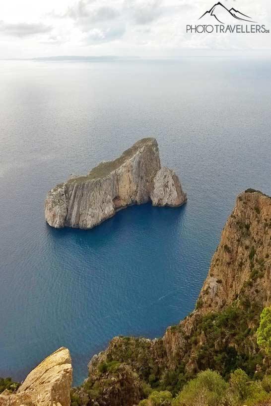 Vue d'en haut sur le Pan di Zucchero en Sardaigne