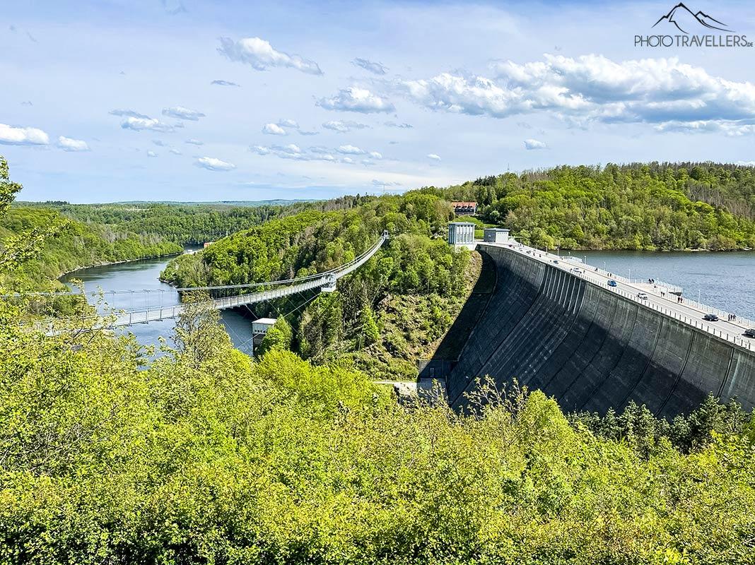 El puente colgante Titan RT en la presa de Rappbode