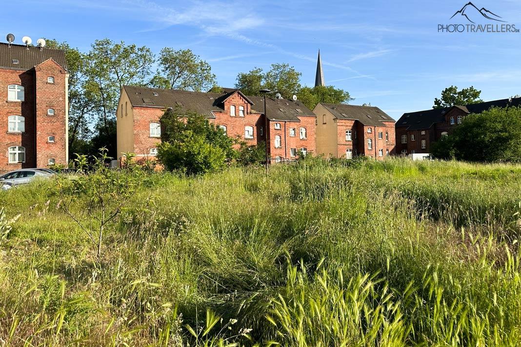 Casas de tijolos antigos em Marxloh