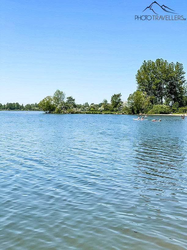 Una playa de baño en el Altmühlsee