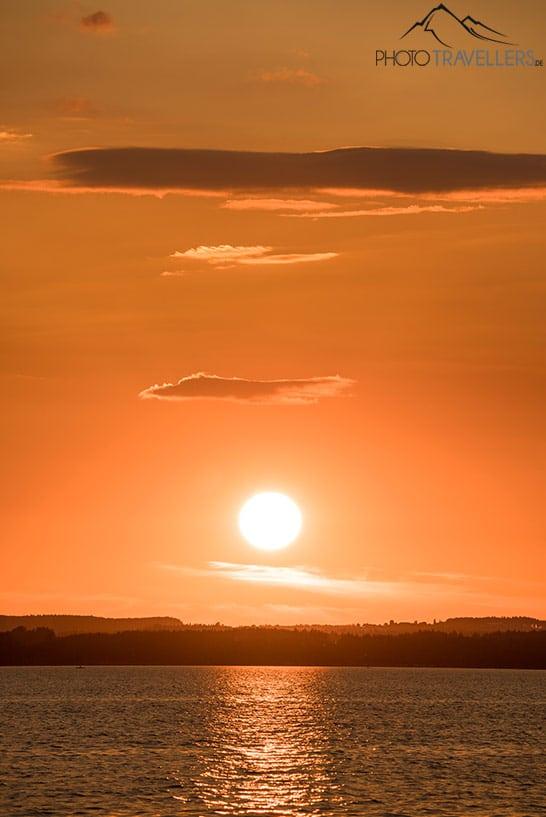 Atardecer en el Chiemsee