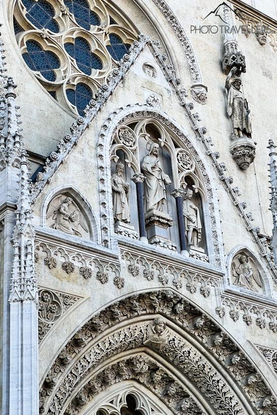 Facade de la cathédrale de Zagreb