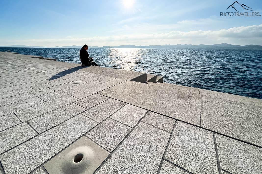 Biggi à l'orgue de mer à Zadar