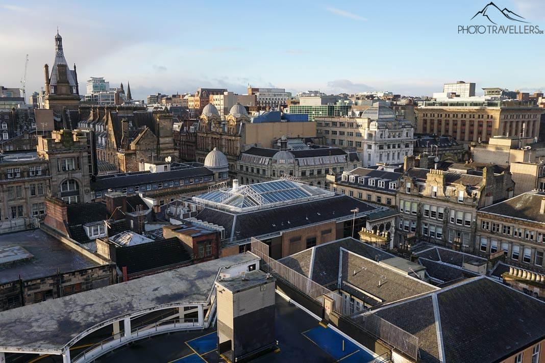 La vue sur Glasgow depuis la plateforme d'observation de The Lighthouse