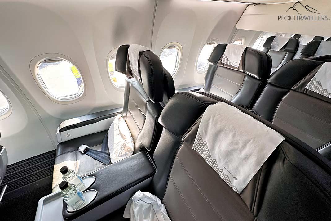 La cabine de la classe Saga d'Icelandair
