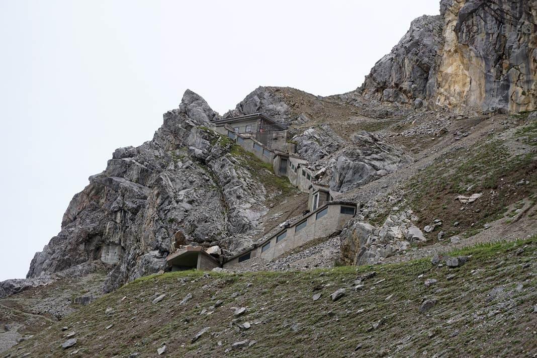 La ruine de la station intermédiaire de l'ancienne Tiroler Zugspitzbahn