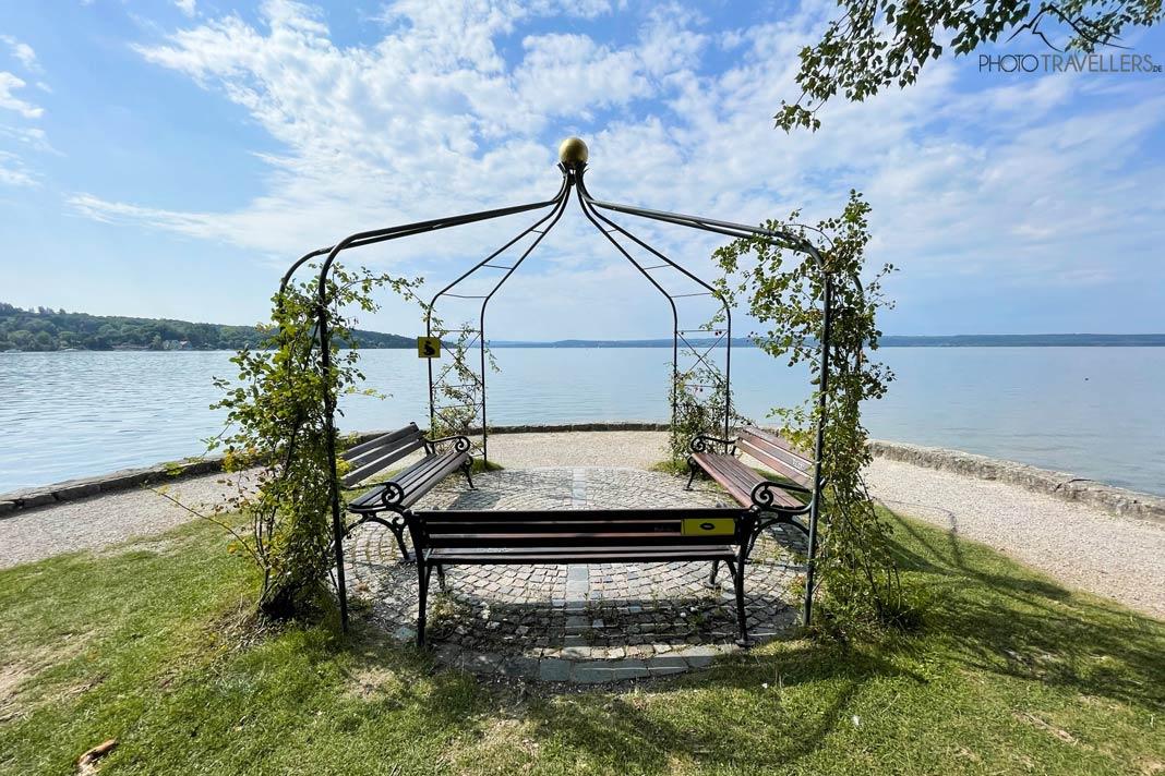 O parque de férias em Herrsching com vista para o Lago Ammersee