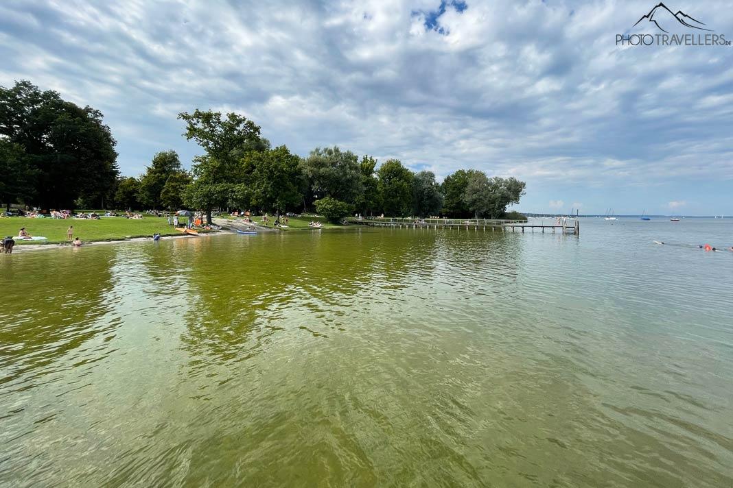 A área de lazer St.Alban no Lago Ammersee
