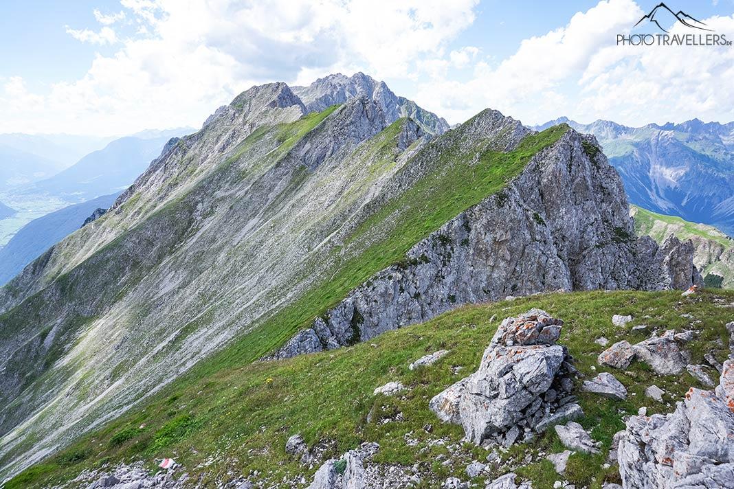 Vue depuis la Handschuhspitze vers le Wannig