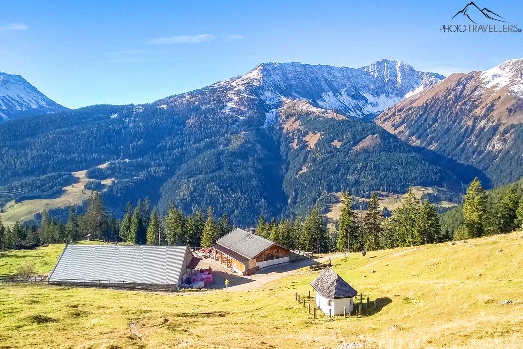 Vue sur la Tuftl Alm