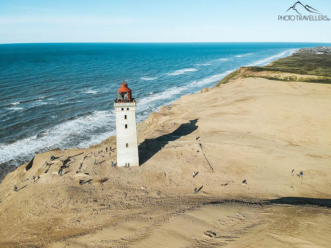 Vue aérienne du phare Rubjerg Knude Fyr