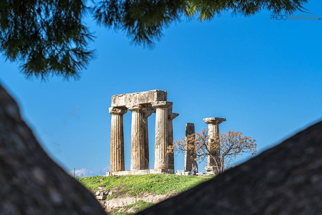 Le temple d'Apollon à Corinthe