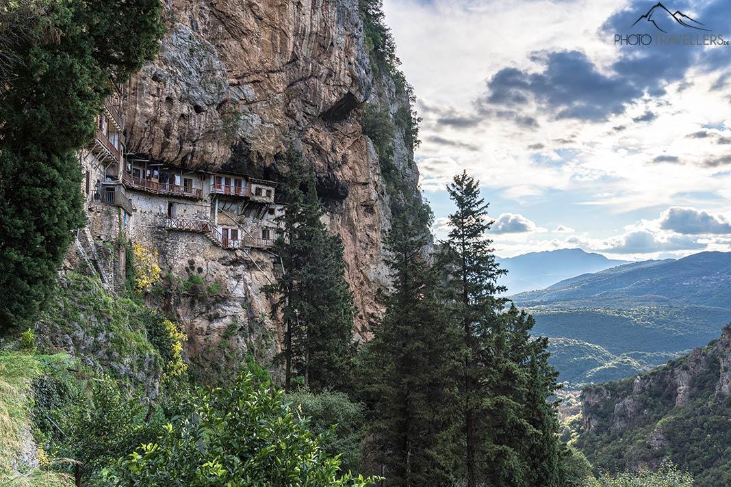 Le monastère Prodromou dans la gorge de Lousios