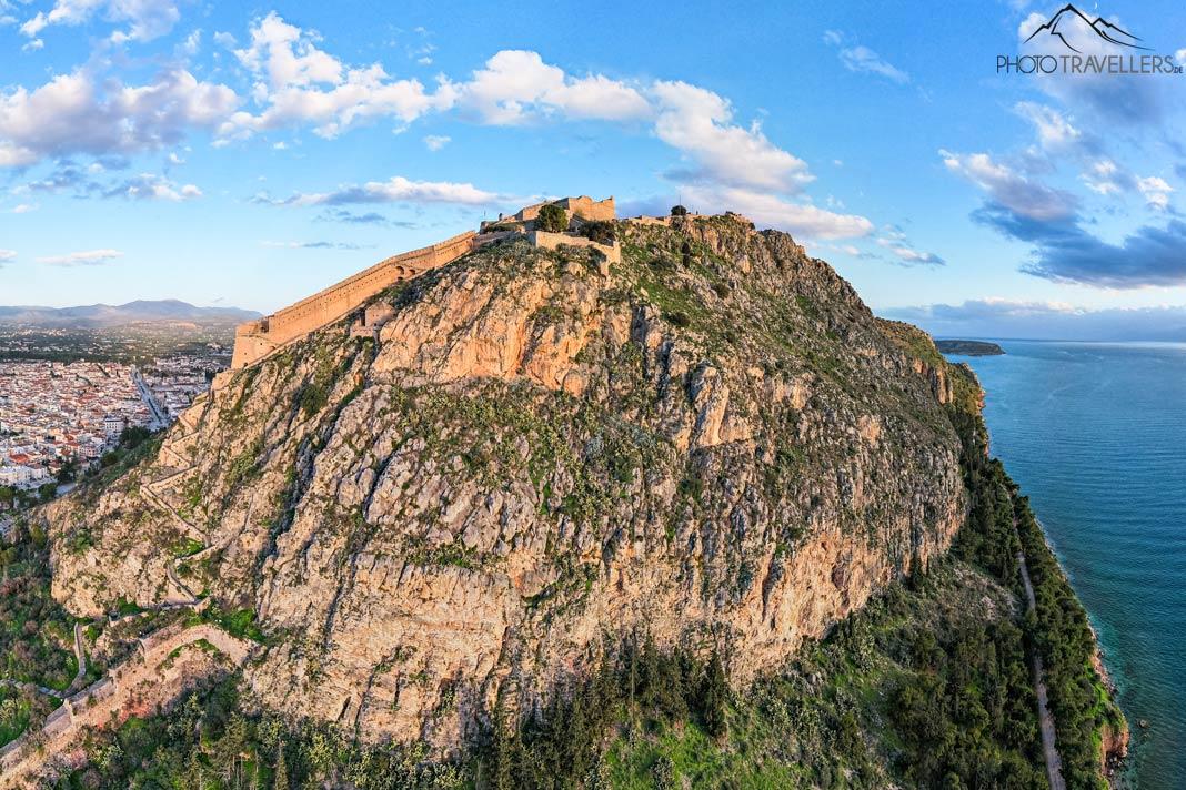 Vue aérienne de la forteresse Palamidi