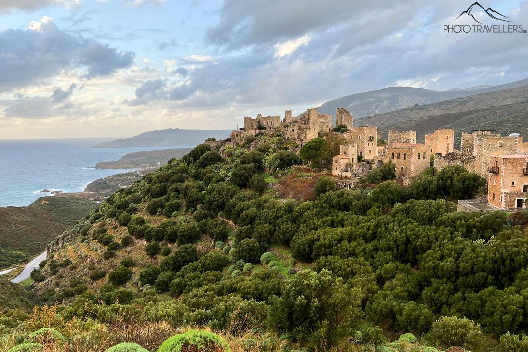Le village de Vathia avec les tours en Mani sur le Péloponnèse