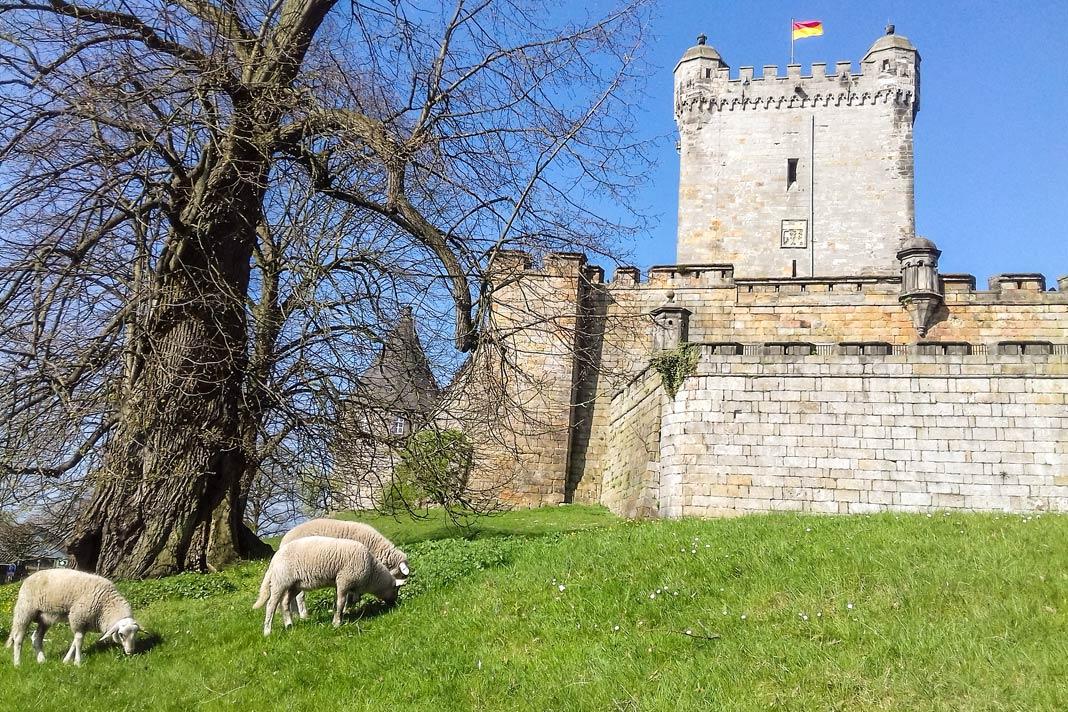 O Castelo Bentheim na Baixa Saxônia